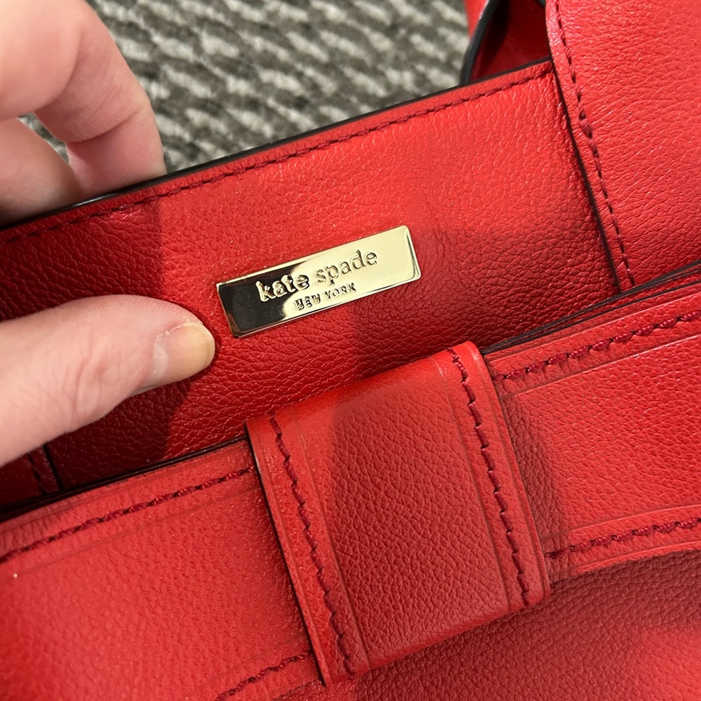 Kate Spade Red Leather Women's Bag